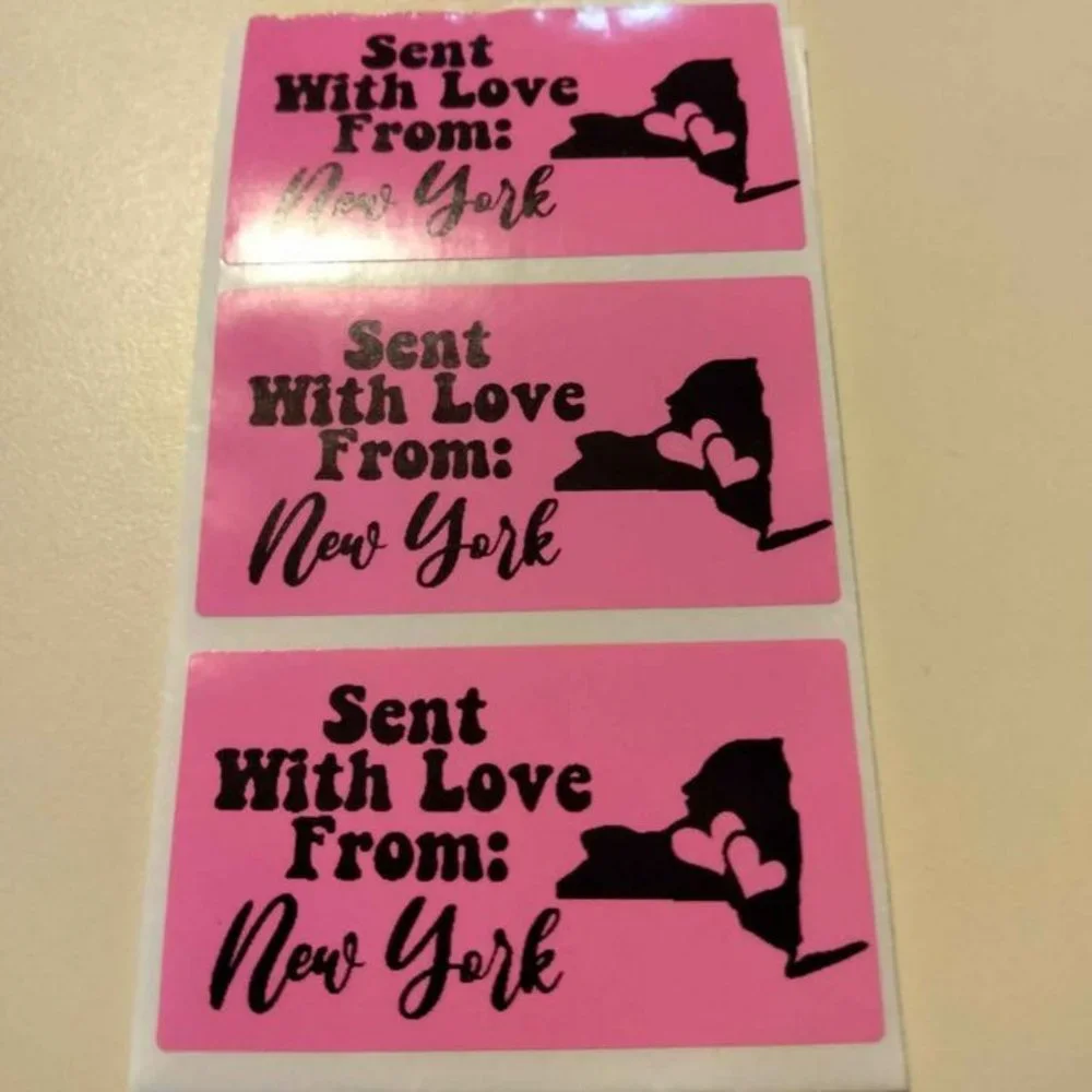 💙100 New York- Shipping Labels Thermal Packaging Stickers 2.25